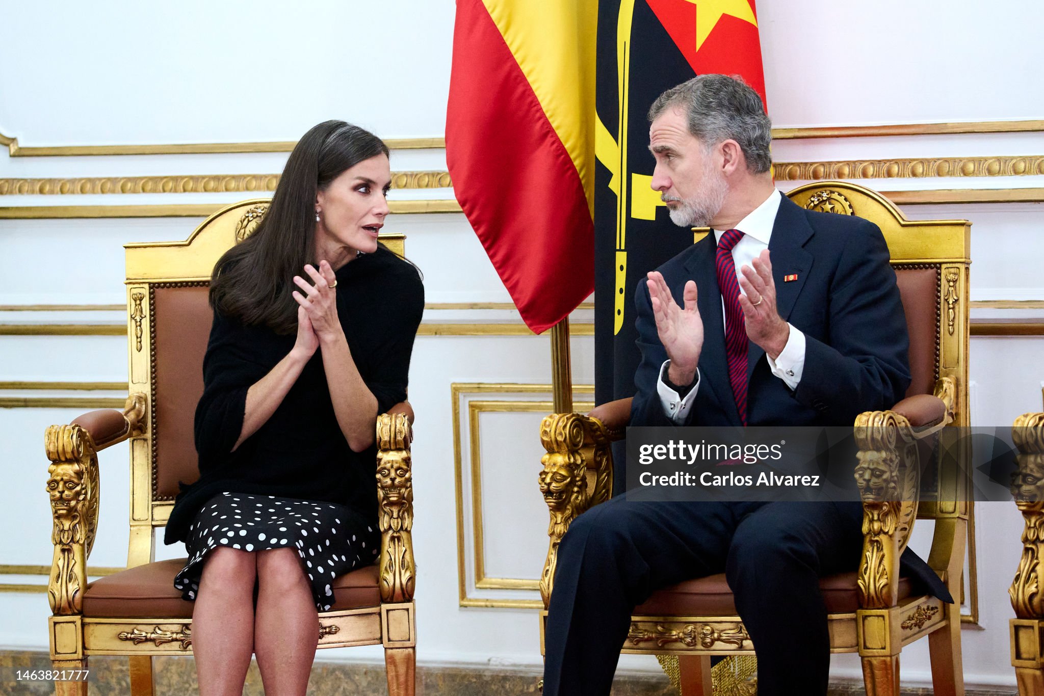 Визит короля и королевы Испании в Анголу, день 1-й.
