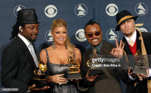 Winners The Black Eyed Peas at the 49th annual Grammy Awards, September 11, 2007 at Staples Center in Los Angeles, California.