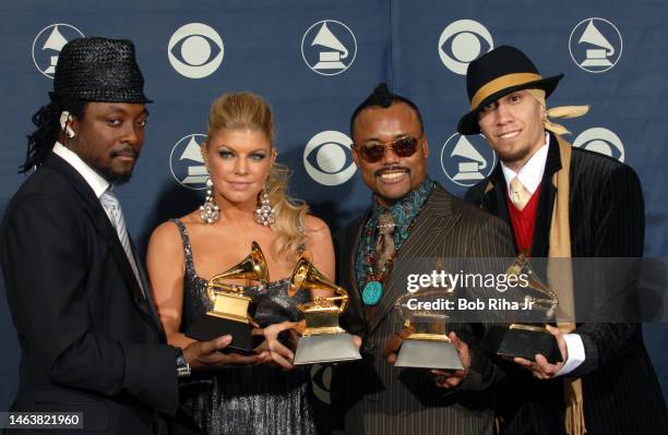 Winners The Black Eyed Peas at the 49th annual Grammy Awards, September 11, 2007 at Staples Center in Los Angeles, California.