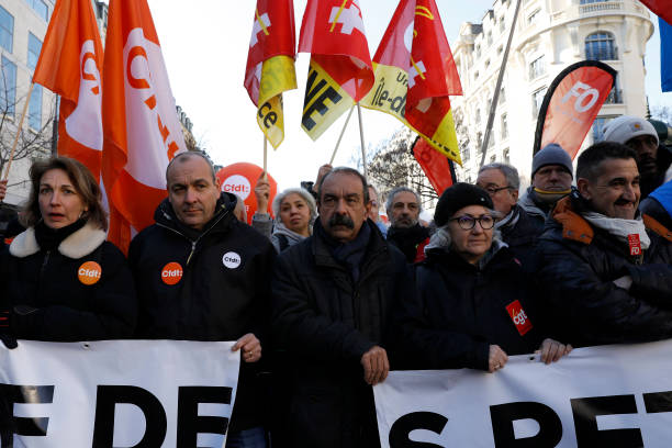 FRA: Protesters Demonstrate Against French Pension Reforms