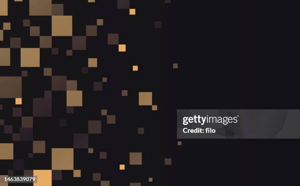 abstract pixel edge dissolve transition background - black background colour particles explosion stock illustrations