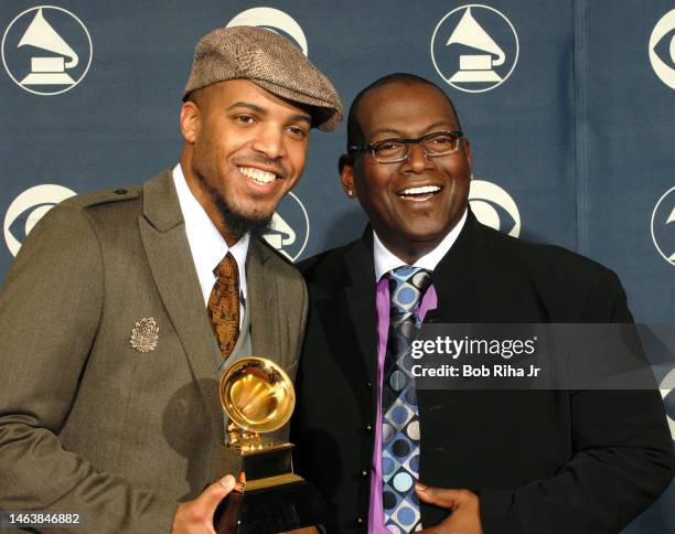 Winner Van Hunt with Randy Jackson at the 49th annual Grammy Awards, September 11, 2007 at Staples Center in Los Angeles, California.