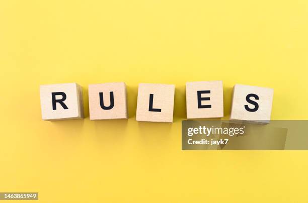 rules - regels stockfoto's en -beelden