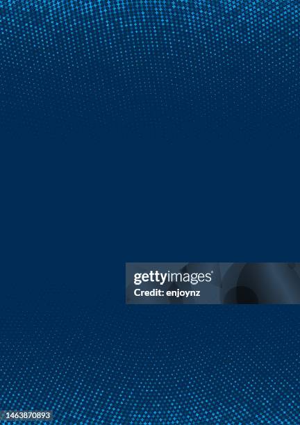 blue half tone gradient plus pattern background - concentric circles infographic stock illustrations