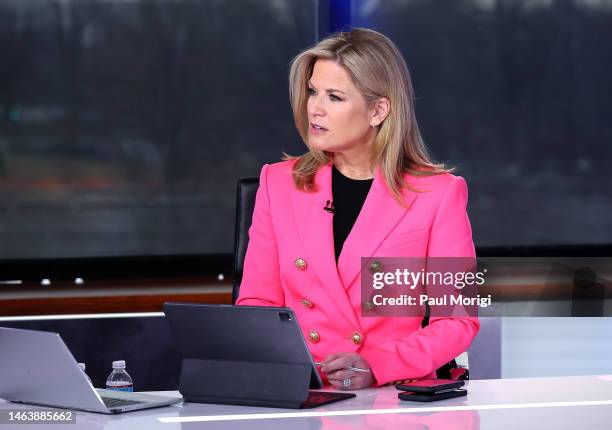 Martha MacCallum hosts FOX News Channel’s “The Story with Martha MacCallum” at FOX News D.C. Bureau on February 07, 2023 in Washington, DC.