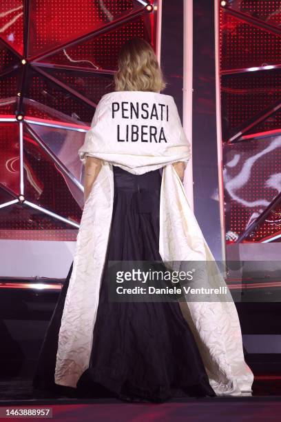 Chiara Ferragni attends the 73rd Sanremo Music Festival 2023 at Teatro Ariston on February 07, 2023 in Sanremo, Italy.