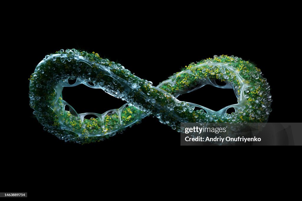 Organic structured infinity sign