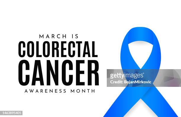 colorectal cancer awareness month, march. vector - social awareness symbol stock illustrations