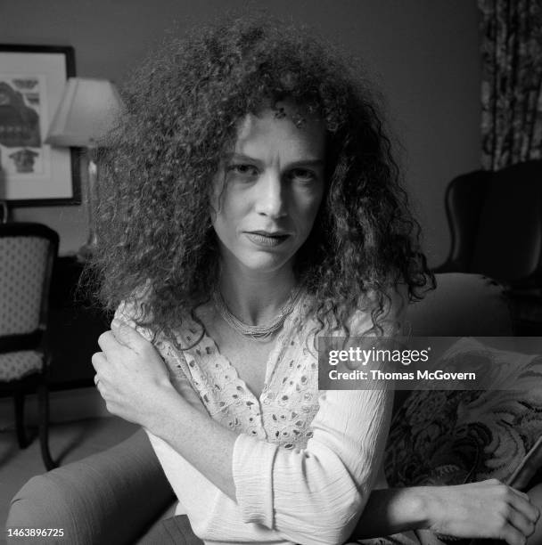 Actress Judy Davis in a hotel room in 1994 in New York City in New York.