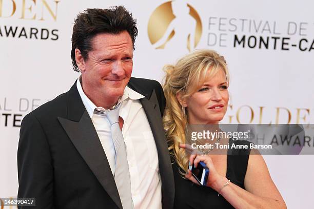 Michael Madsen and DeAnna Madsen arrive at the Golden Nymph Award during the 52nd Monte Carlo TV Festival Closing Ceremony on June 14, 2012 in...