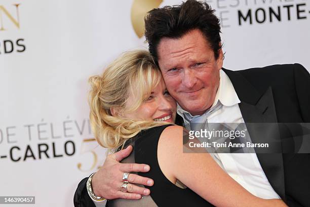 Michael Madsen and DeAnna Madsen arrive at the Golden Nymph Award during the 52nd Monte Carlo TV Festival Closing Ceremony on June 14, 2012 in...