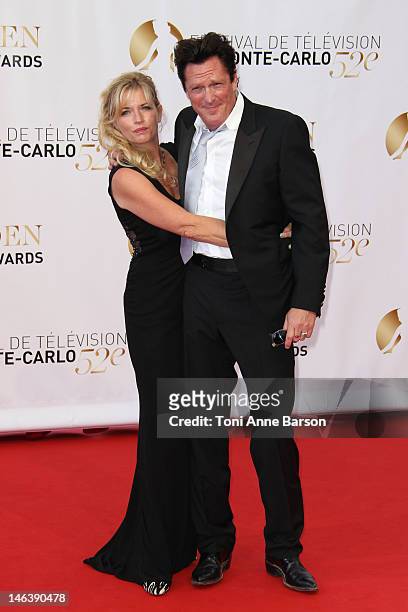 Michael Madsen and DeAnna Madsen arrives at the Golden Nymph Award during the 52nd Monte Carlo TV Festival Closing Ceremony on June 14, 2012 in...