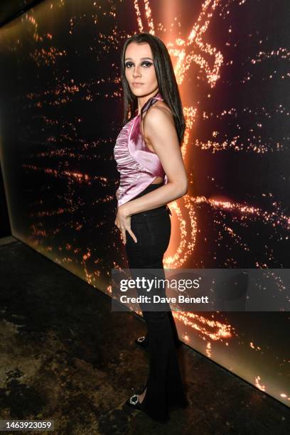 Daisy Maskell attends the YSL Beauté - Black Opium Event on February 7, 2023 in London, England.