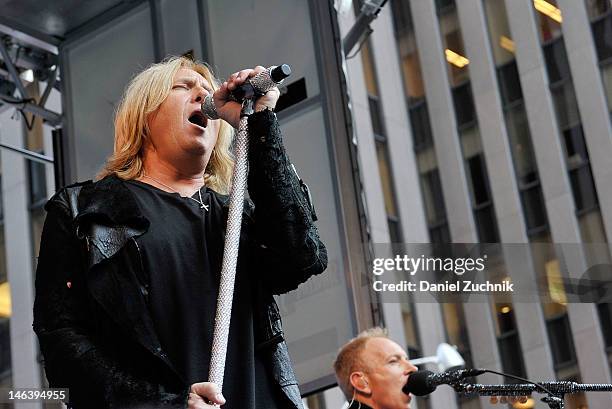 Joe Elliott of Def Leppard performs during "FOX & Friends" All American Concert Series at FOX Studios on June 15, 2012 in New York City.