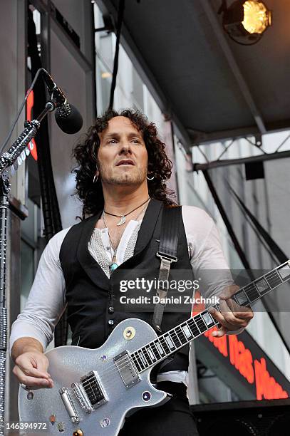 Vivian Campbell of Def Leppard performs during "FOX & Friends" All American Concert Series at FOX Studios on June 15, 2012 in New York City.