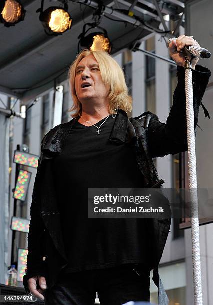 Joe Elliott of Def Leppard performs during "FOX & Friends" All American Concert Series at FOX Studios on June 15, 2012 in New York City.