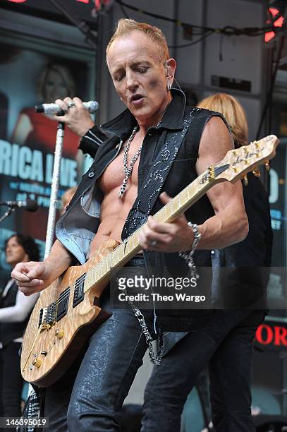 Phil Collen of Def Leppard performs during "FOX & Friends" All American Concert Series at FOX Studios on June 15, 2012 in New York City.
