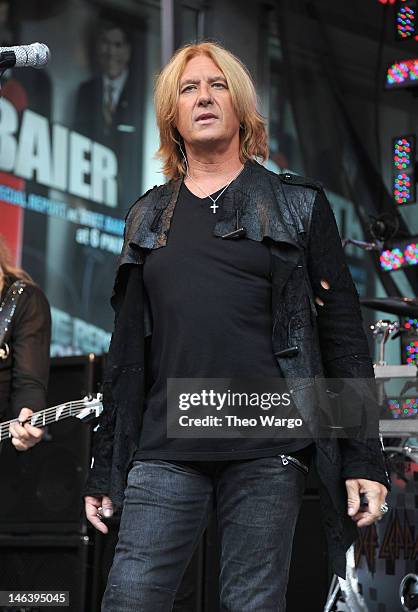 Joe Elliott of Def Leppard performs during "FOX & Friends" All American Concert Series at FOX Studios on June 15, 2012 in New York City.