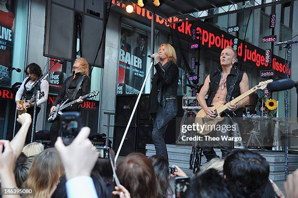 Def Leppard perform during "FOX & Friends" All American Concert Series at FOX Studios on June 15, 2012 in New York City.
