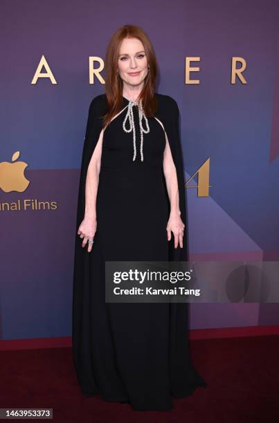 Julianne Moore attends the "Sharper" World Premiere at BFI Southbank on February 07, 2023 in London, England.