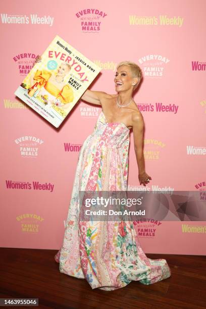 Jessica Rowe attends the launch of 'Everyday, "Not So Crap" Family Meals' cookbook on February 08, 2023 in Sydney, Australia.