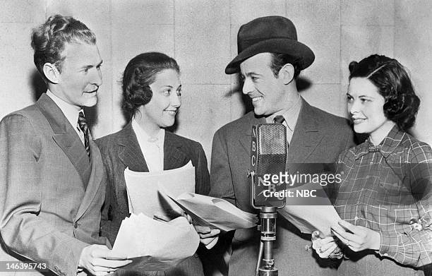 Pictured: Burton Wright, Vivian Fridell as Mary Noble, Ken Griffin as Larry Noble, Alice Patton --