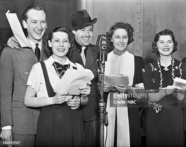 Pictured: David Gothard, Patricia Dunlap as Betty Burns, Ken Griffin as Larry Noble, Vivian Fridell as Mary Noble, Alice Patton --