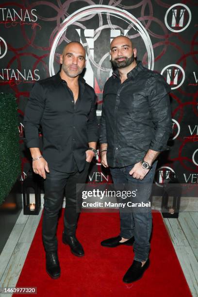 Joe Gorga and John Fuda attend the Real Housewives of New Jersey Season 13 Premiere on February 07, 2023 in Fort Lee, New Jersey.