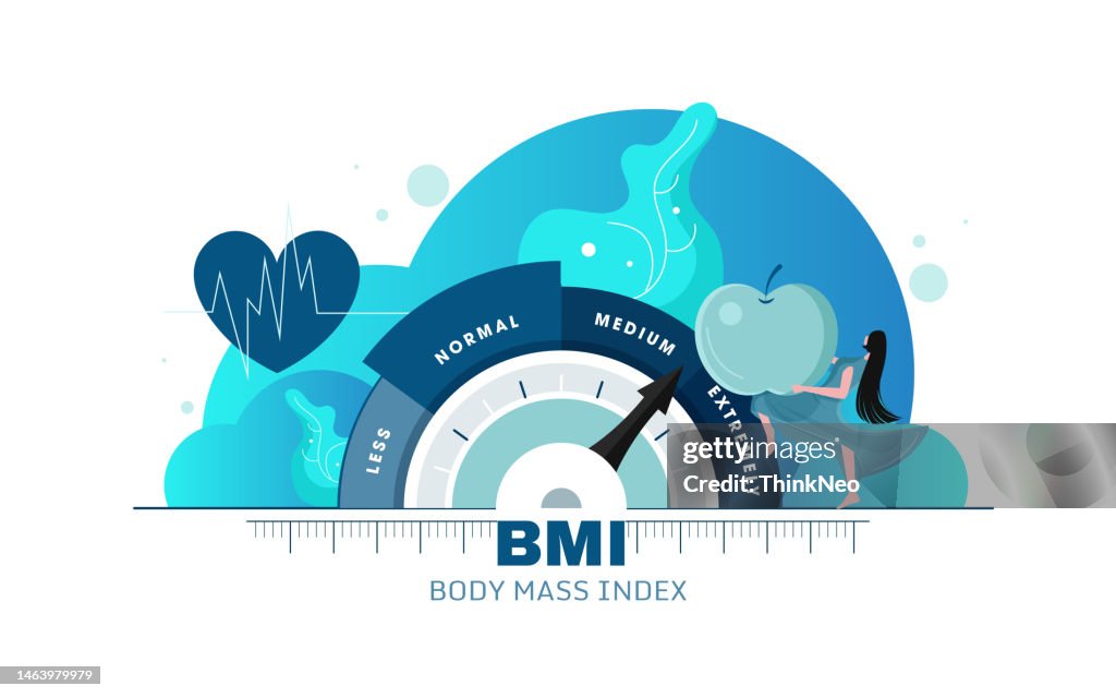 Visual Bmi Examples Bmi Or Body Mass Index Infographic Chart High-Res Vector Graphic ...