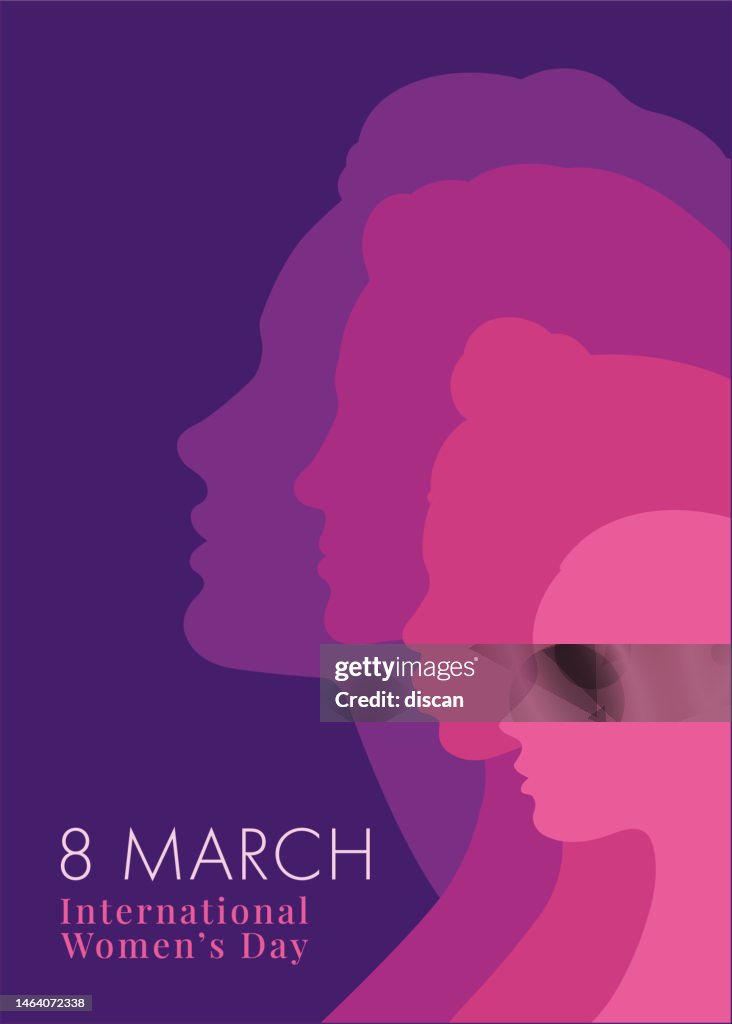 International Women's Day template for advertising, banners, leaflets and flyers.