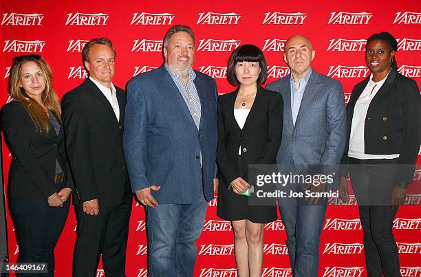 Moderator Rachel Abrams, Reporter, Variety, Chris Fenton, President, DMG Entertainment Motion Picture Group & GM, DMG North America, Jean-Luc...