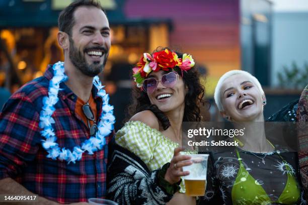 festival party - festival goer stock pictures, royalty-free photos & images