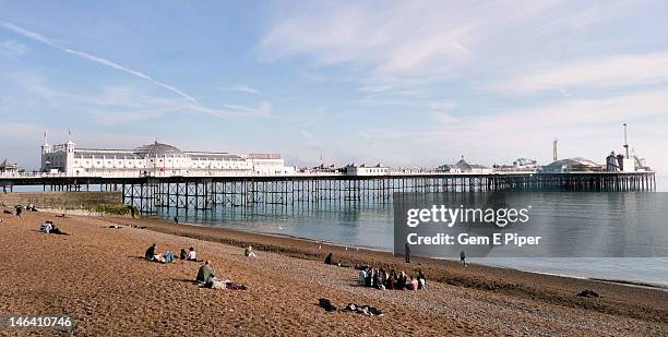 brighton beach, east sussex, england - brighton beach england - fotografias e filmes do acervo