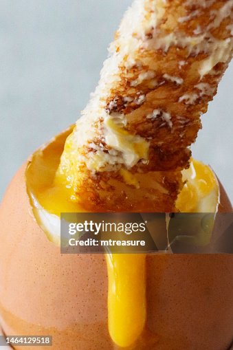 Buttered Frame Full Frame Image Of White Buttered Toasted Bread Slice Being Dipped ...