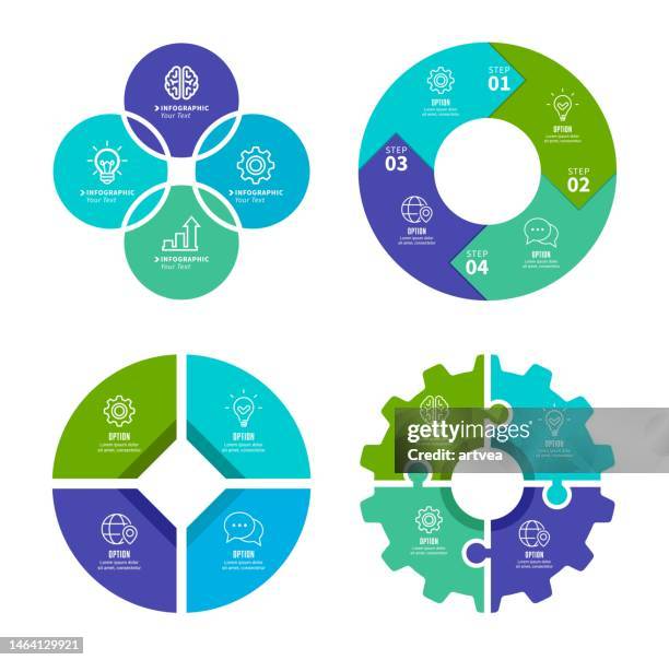 stockillustraties, clipart, cartoons en iconen met set of infographic element - onderdeel van