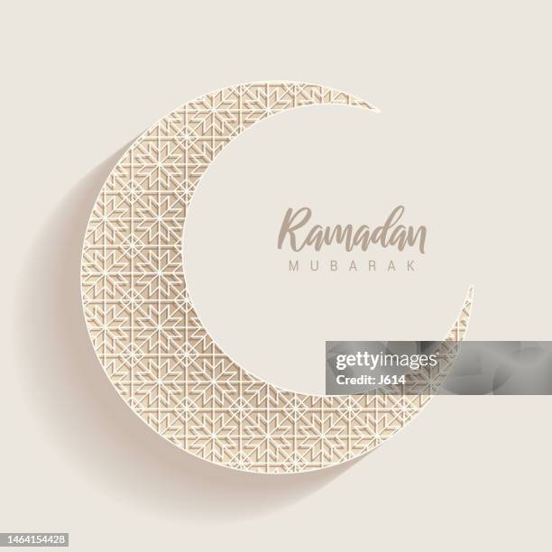 ramadan moon - eid al fitr stock illustrations