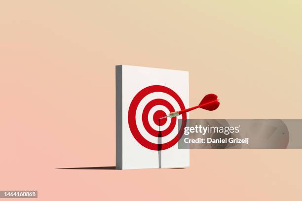bulls eye - tiro al blanco fotografías e imágenes de stock