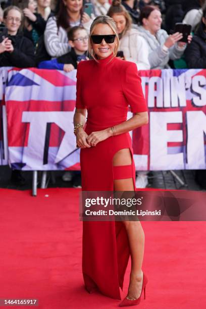 Amanda Holden poses during the "Britain's Got Talent" Photocall at The Lowry on February 08, 2023 in Manchester, England.