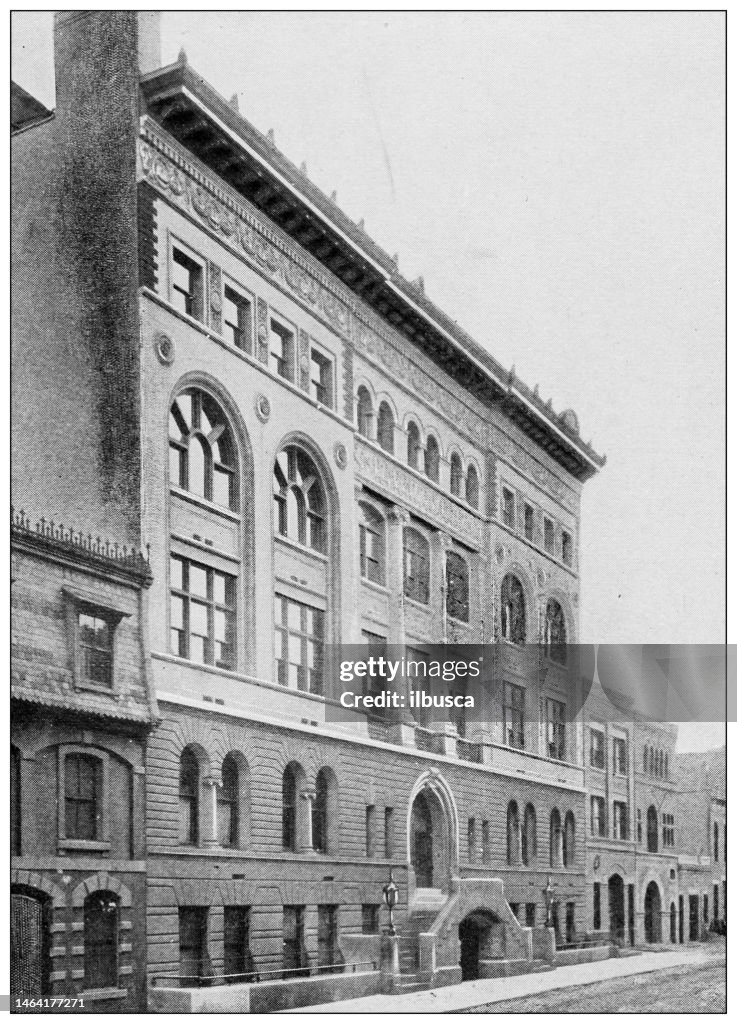 Antique Photograph Of New York Berkeley School HighRes Vector Graphic
