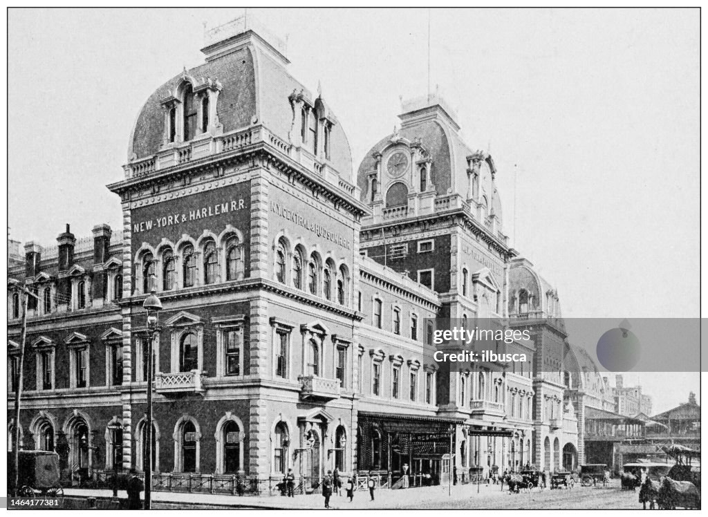 Antique Photograph of New York: Grand Central, Railroad Station