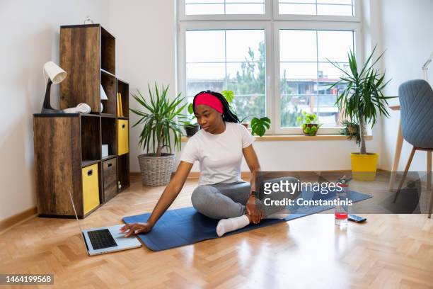 Interior space at a yoga studio ready for students to bring their mats and  practice yoga Stock Photo - Alamy