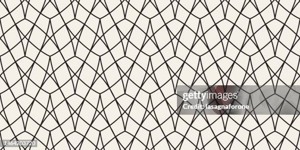 seamless geometric vector pattern - intersecting arrows stock illustrations