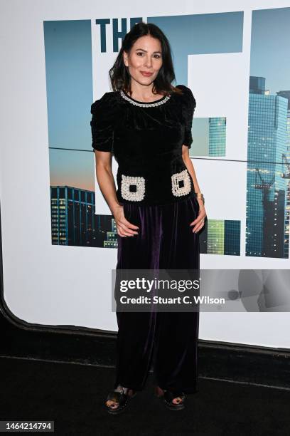 Lucrezia Millarini attends the "The Lehman Trilogy" Opening Night at Gillian Lynne Theatre on February 08, 2023 in London, England.