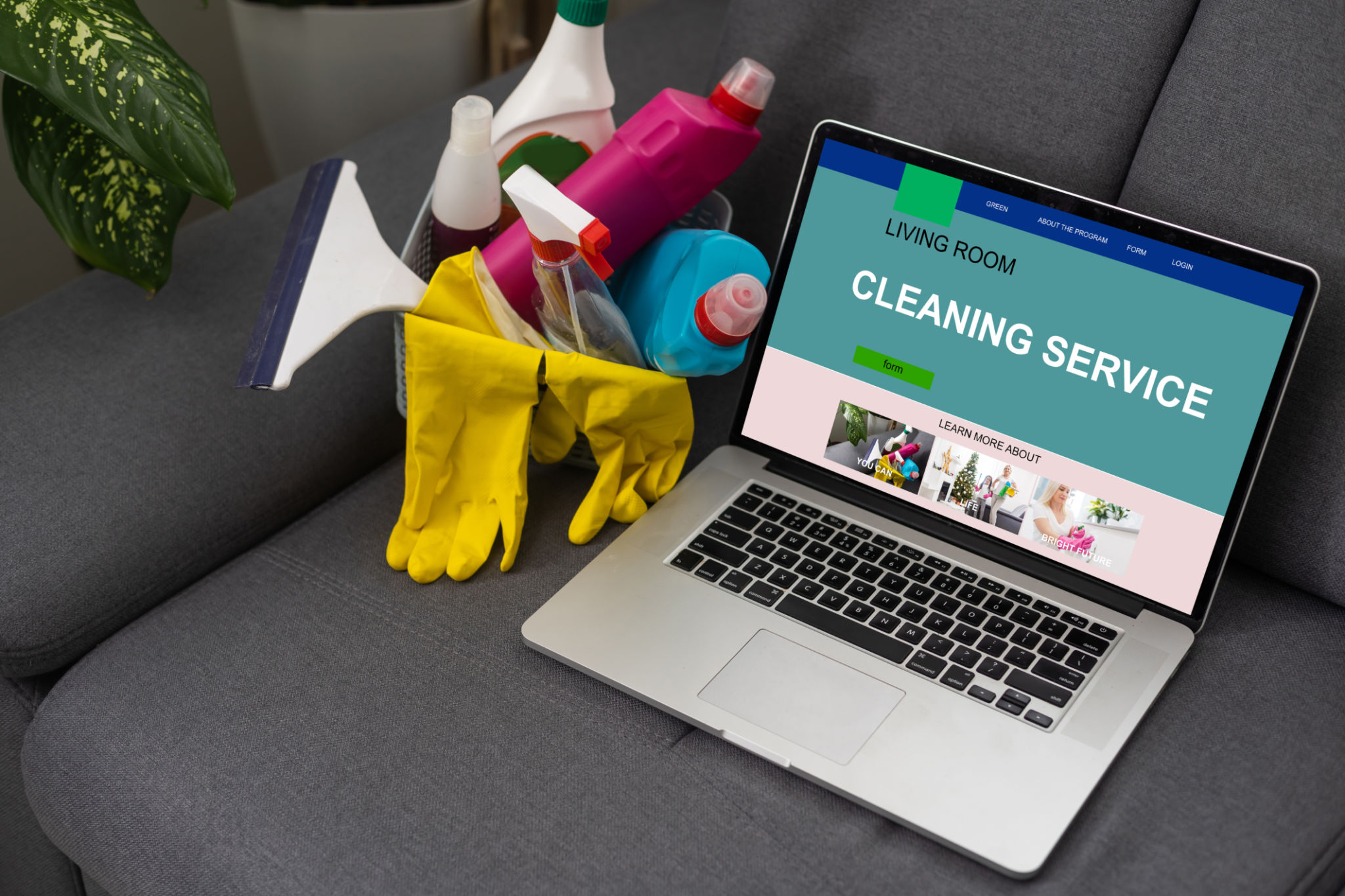 a bottle of detergent, a laptop a bottle of detergent, a laptop