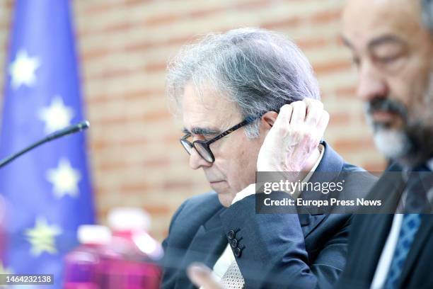 The Minister of Universities, Joan Subirats, during the presentation of Equality and Gender Research Awards of the Aula Igualdad y Genero 'Lola...