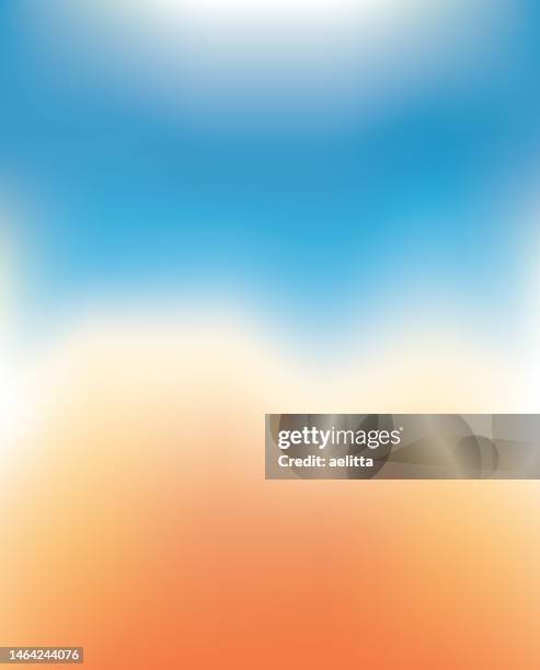 blue-orange defocused abstract background - thunderstorm ocean blue stock illustrations