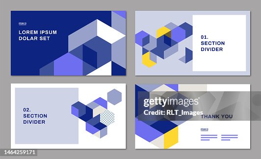Slide Name Design Presentation Title Slide Design Layout With Abstract Geometric Graphics ...