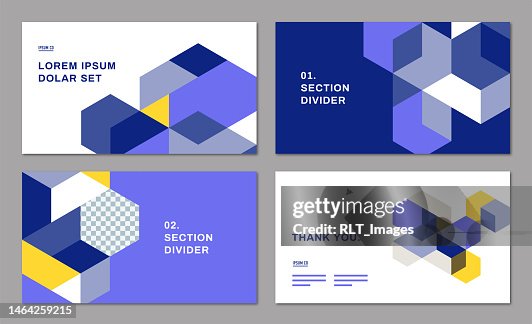 Presentation design layout with abstract geometric graphics — Dexter System, IpsumCo Series Presentation design layout with abstract geometric graphics — Dexter System, IpsumCo Series