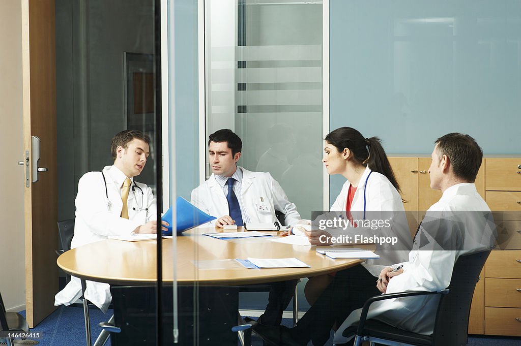 Doctors having a meeting