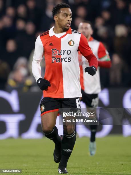 Quinten Timber of Feyenoord during the TOTO KNVB Cup - 1/8th final match between Feyenoord and N.E.C. Nijmegen at Stadion Feijenoord on February 8,...